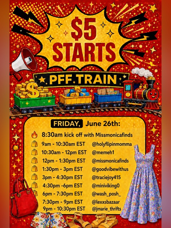 Other - 💃🏻🚂FRIDAY JUNE 26th- PFF Train🚂💃🏻